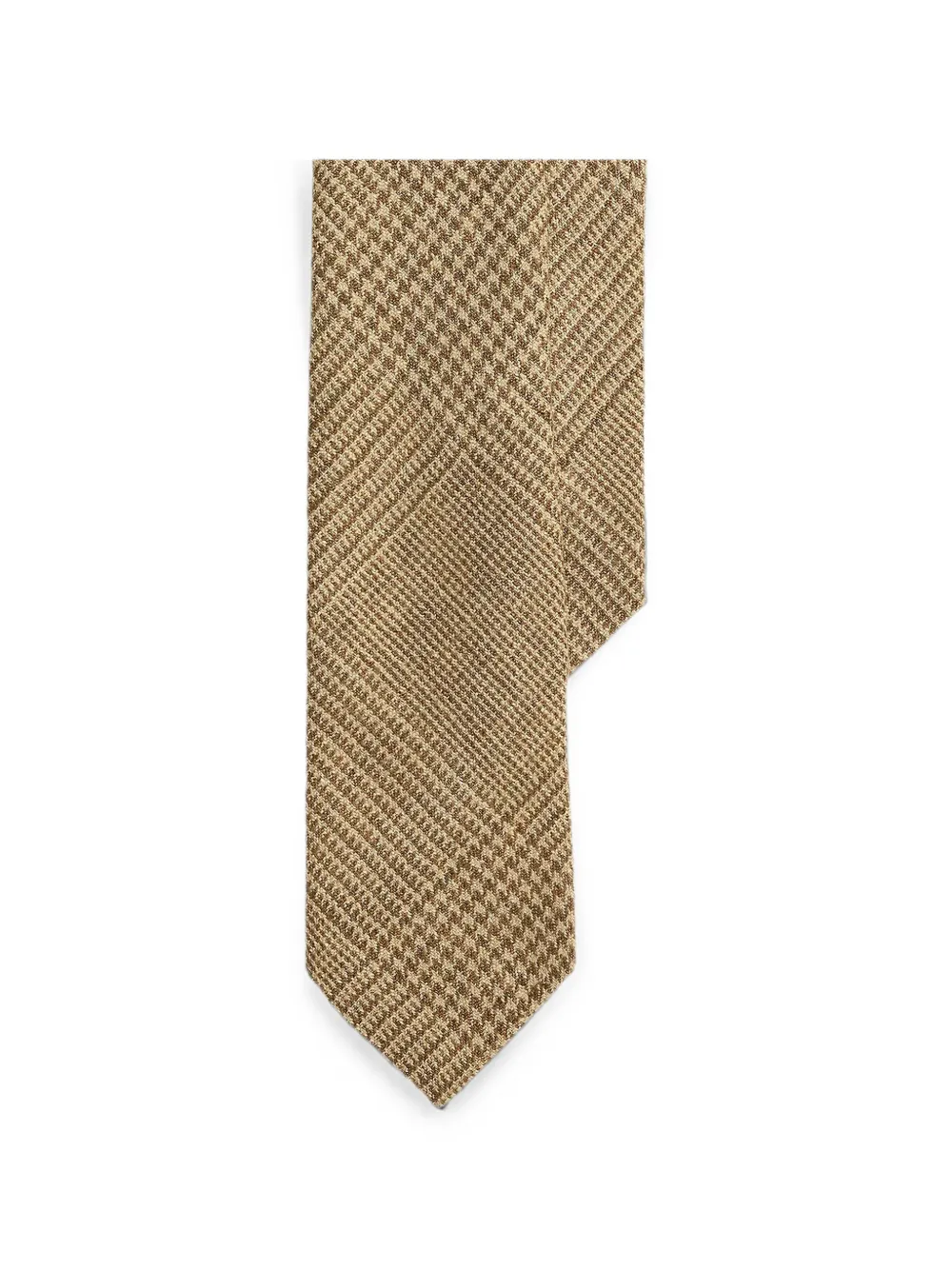 Polo Ralph Lauren Glen houndstooth-pattern tie - Marrone
