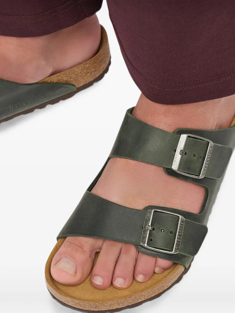 Birkenstock Arizona buckle-fastening sandals Groen