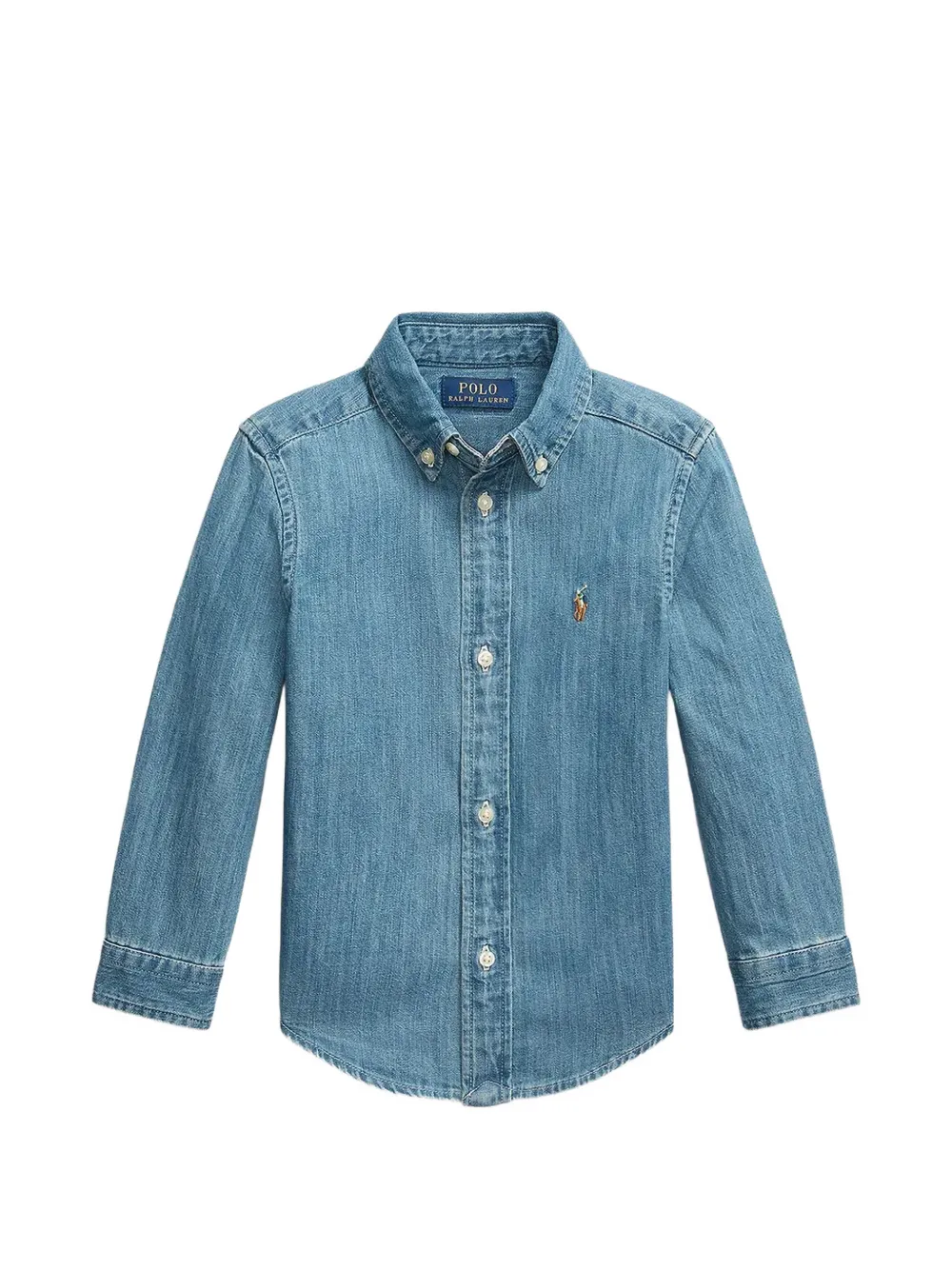 POLO RALPH LAUREN KIDS Jeanshemd aus Baumwolle - Blau