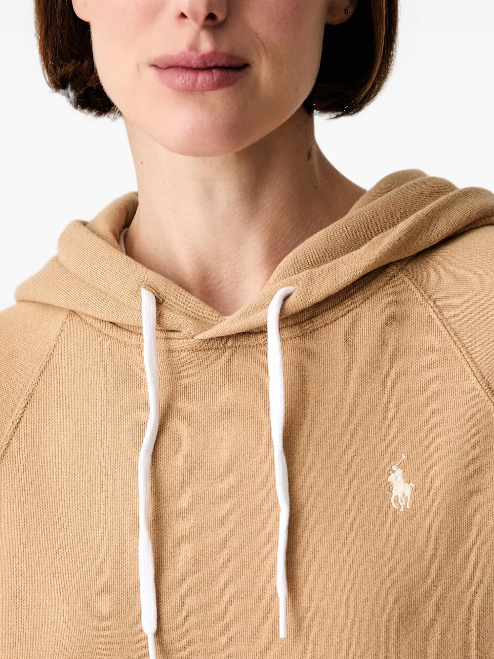 Polo Ralph Lauren Hoodie met geborduurd logo Beige