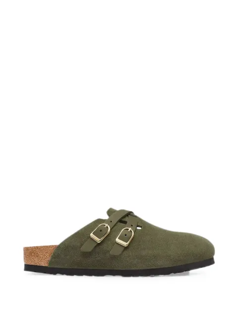 Birkenstock buckle-fastening suede sandals