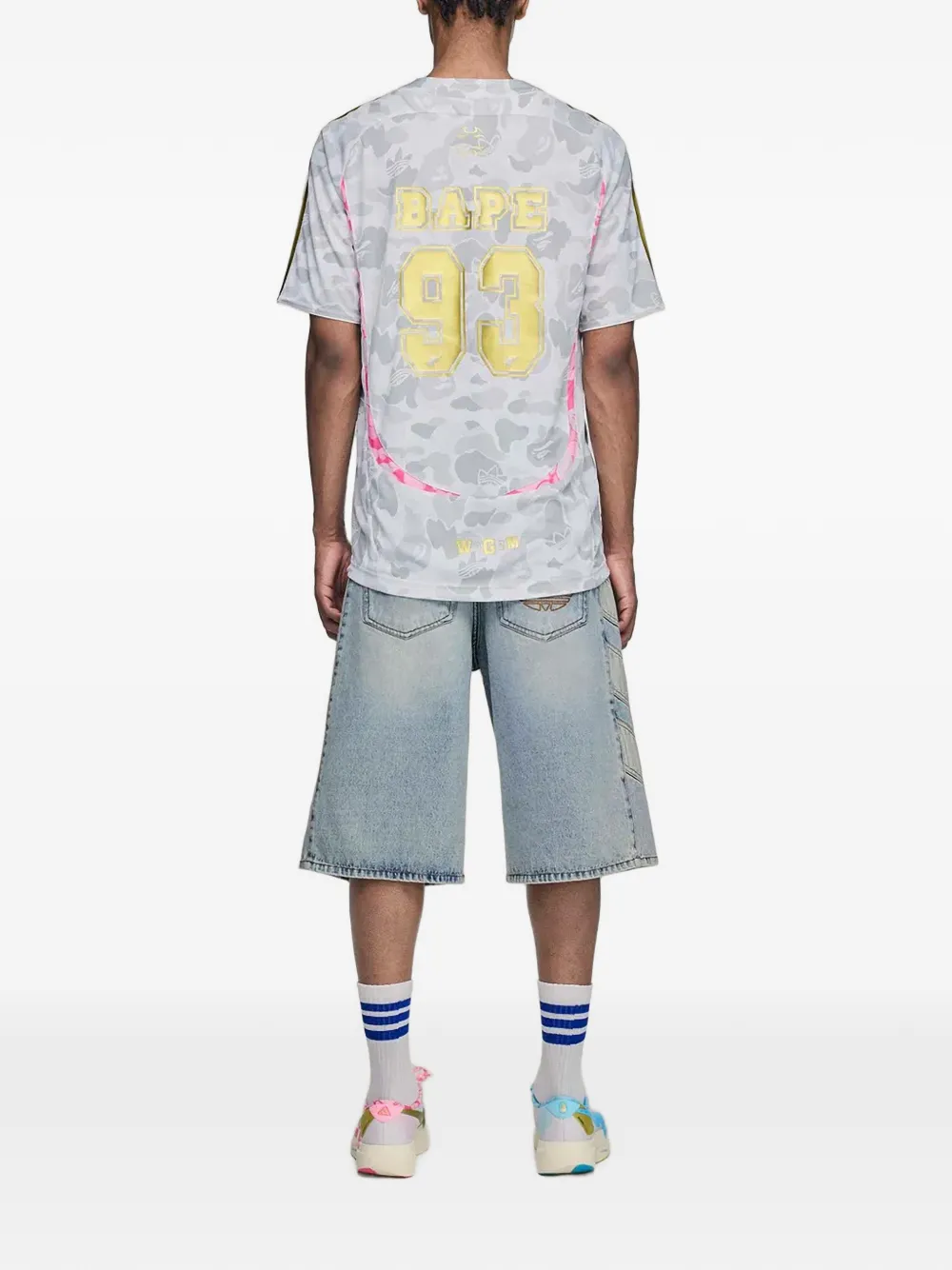 adidas x A Bathing Ape Teamgeist T-shirt Grijs