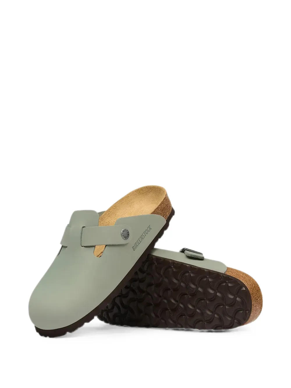 Birkenstock Boston buckle-fastening sandals Groen