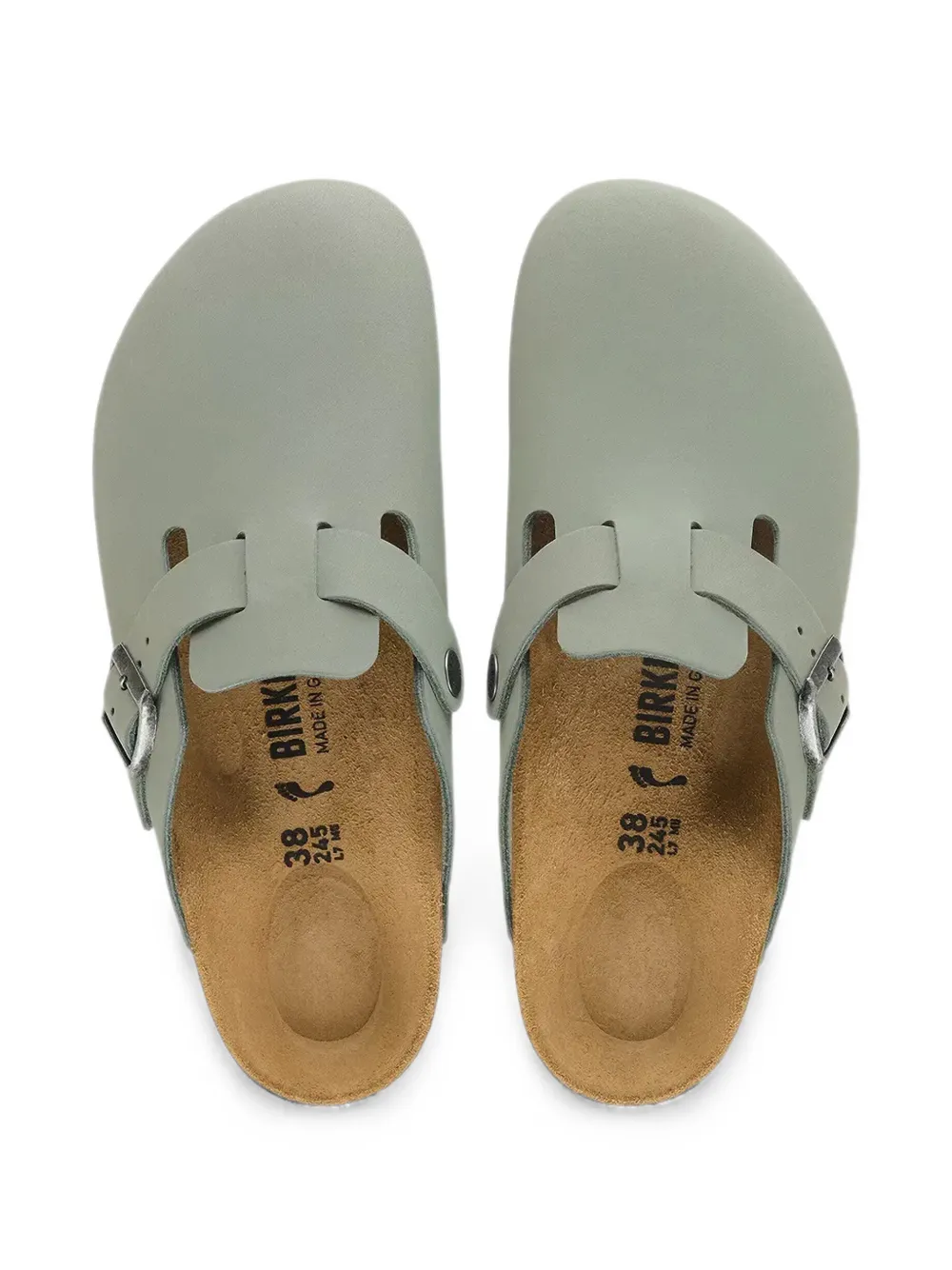Birkenstock Boston buckle-fastening sandals Groen