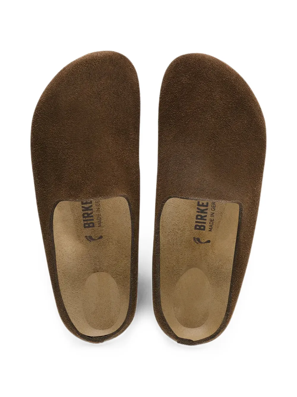Birkenstock suede slip-on slippers Bruin