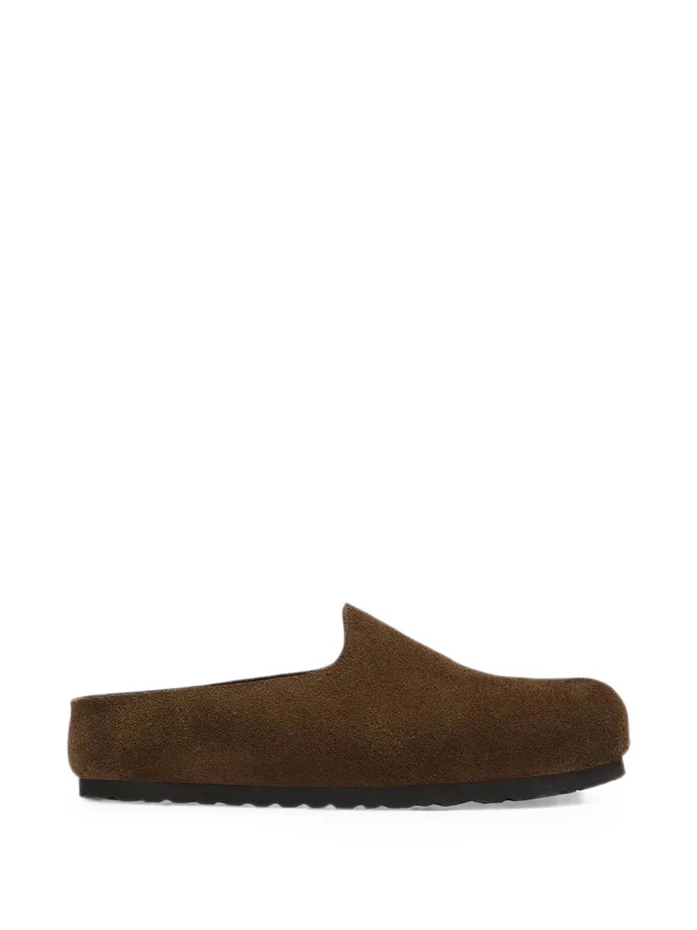 Birkenstock suede slip-on slippers - Marrone