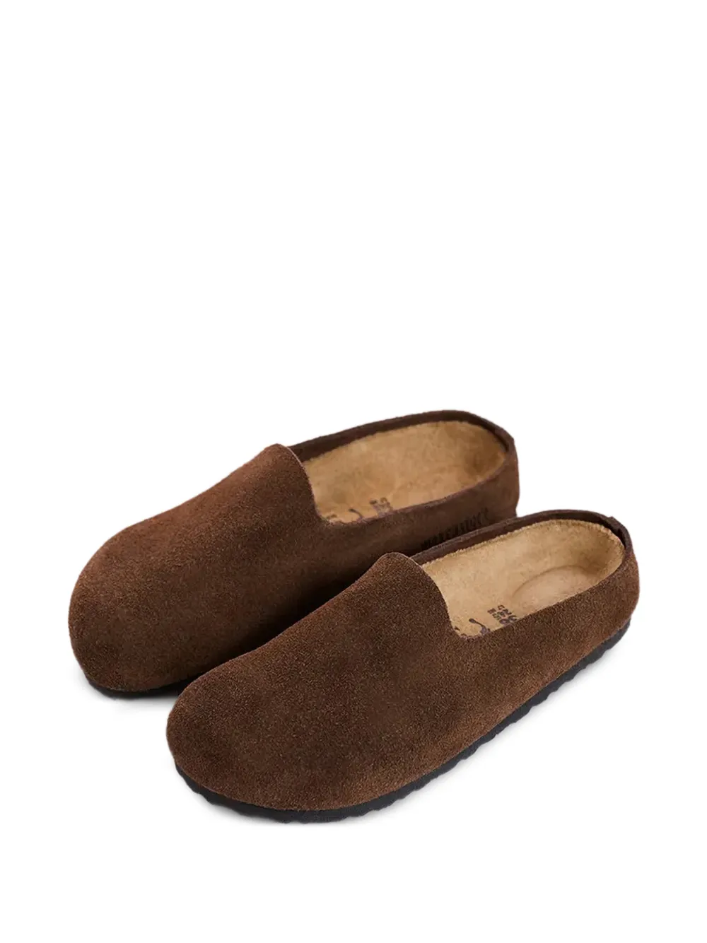 Birkenstock suede slip-on slippers Bruin