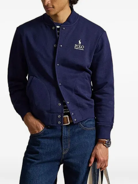Polo Ralph Lauren logo-embroidered button-up sweater