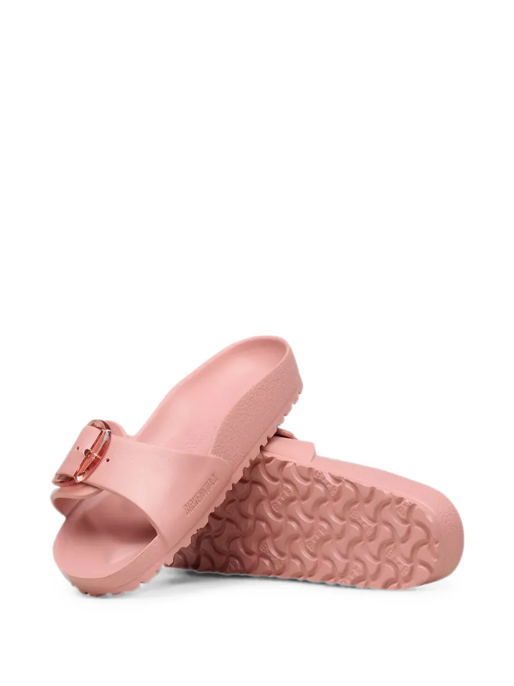 Birkenstock Madrid Big Buckle slides Roze