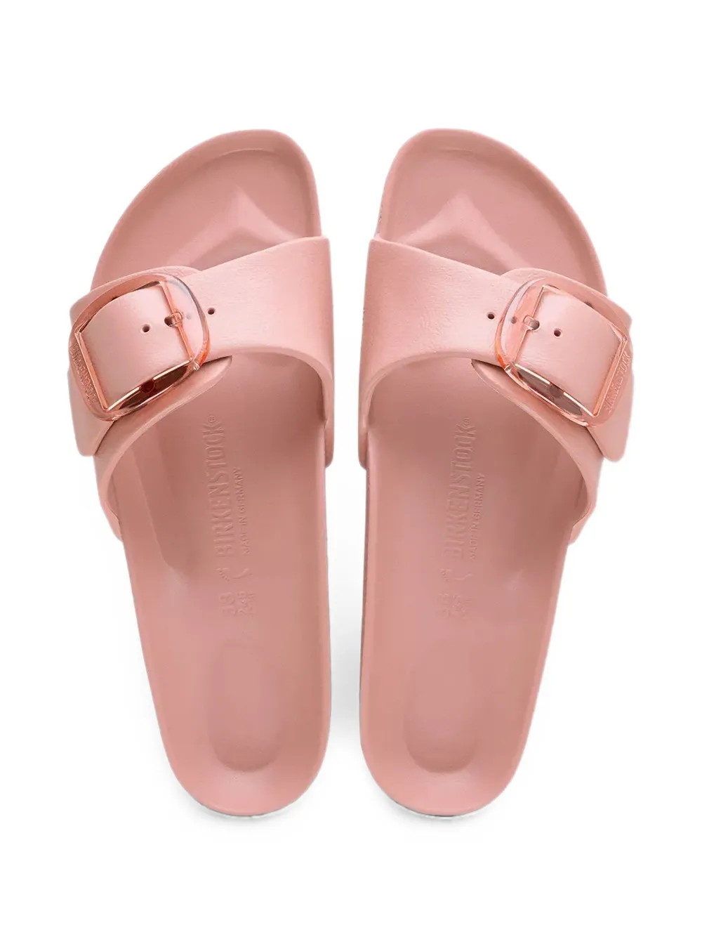 Birkenstock Madrid Big Buckle slides Roze