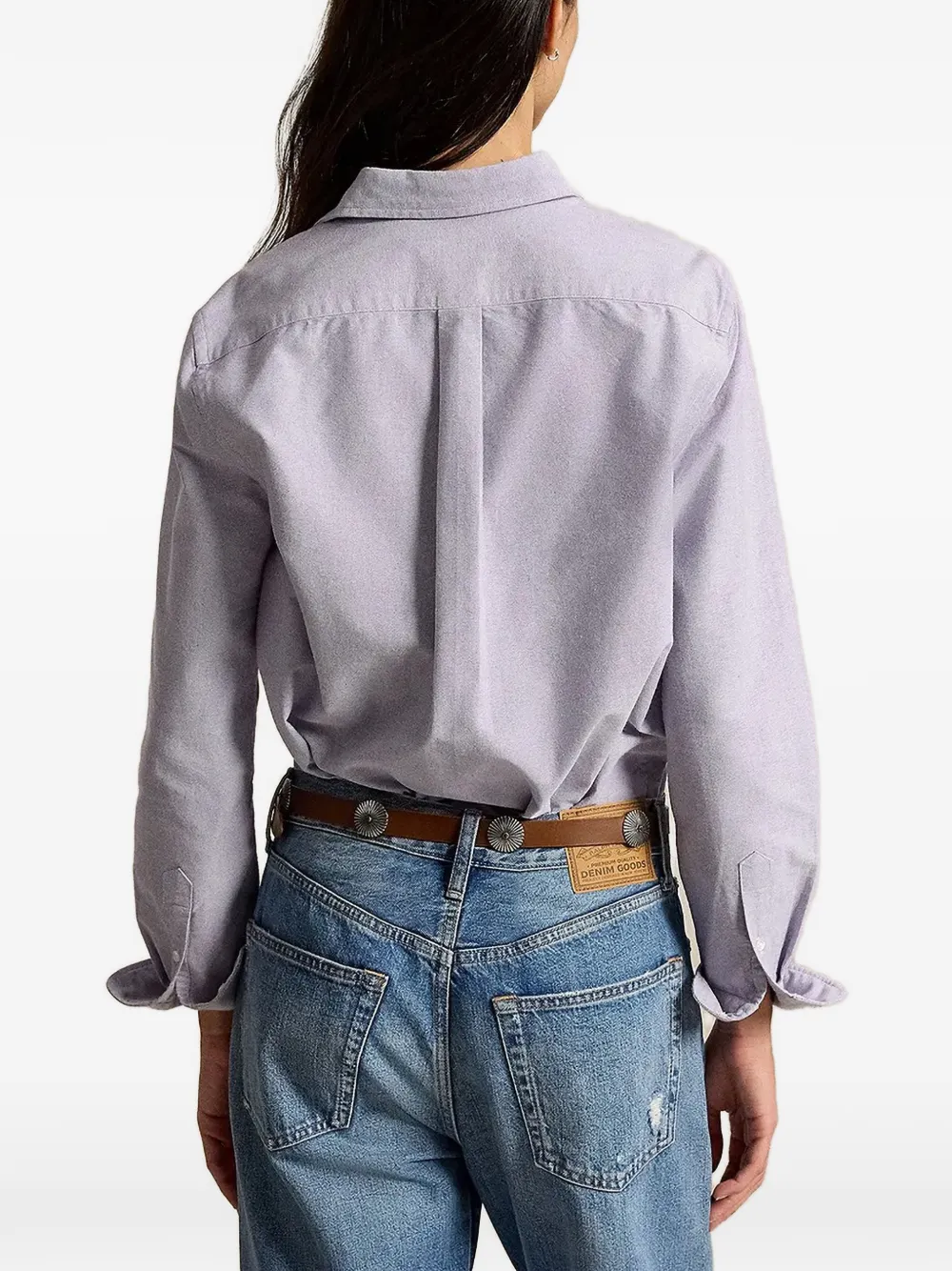 Polo Ralph Lauren Blouse met geborduurd logo Paars