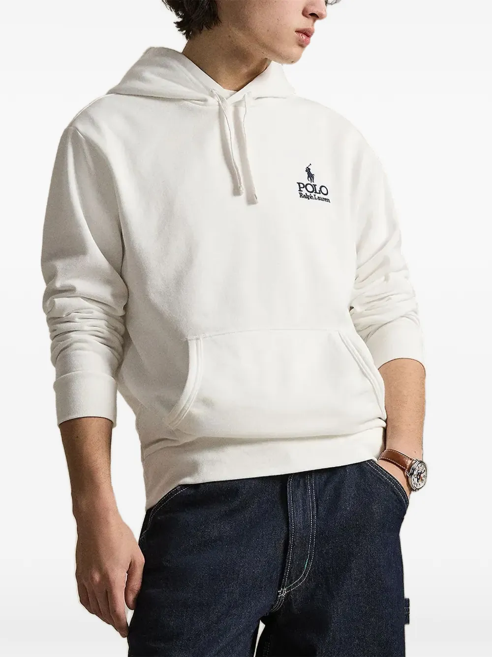 Polo Ralph Lauren Hoodie met geborduurd logo Wit