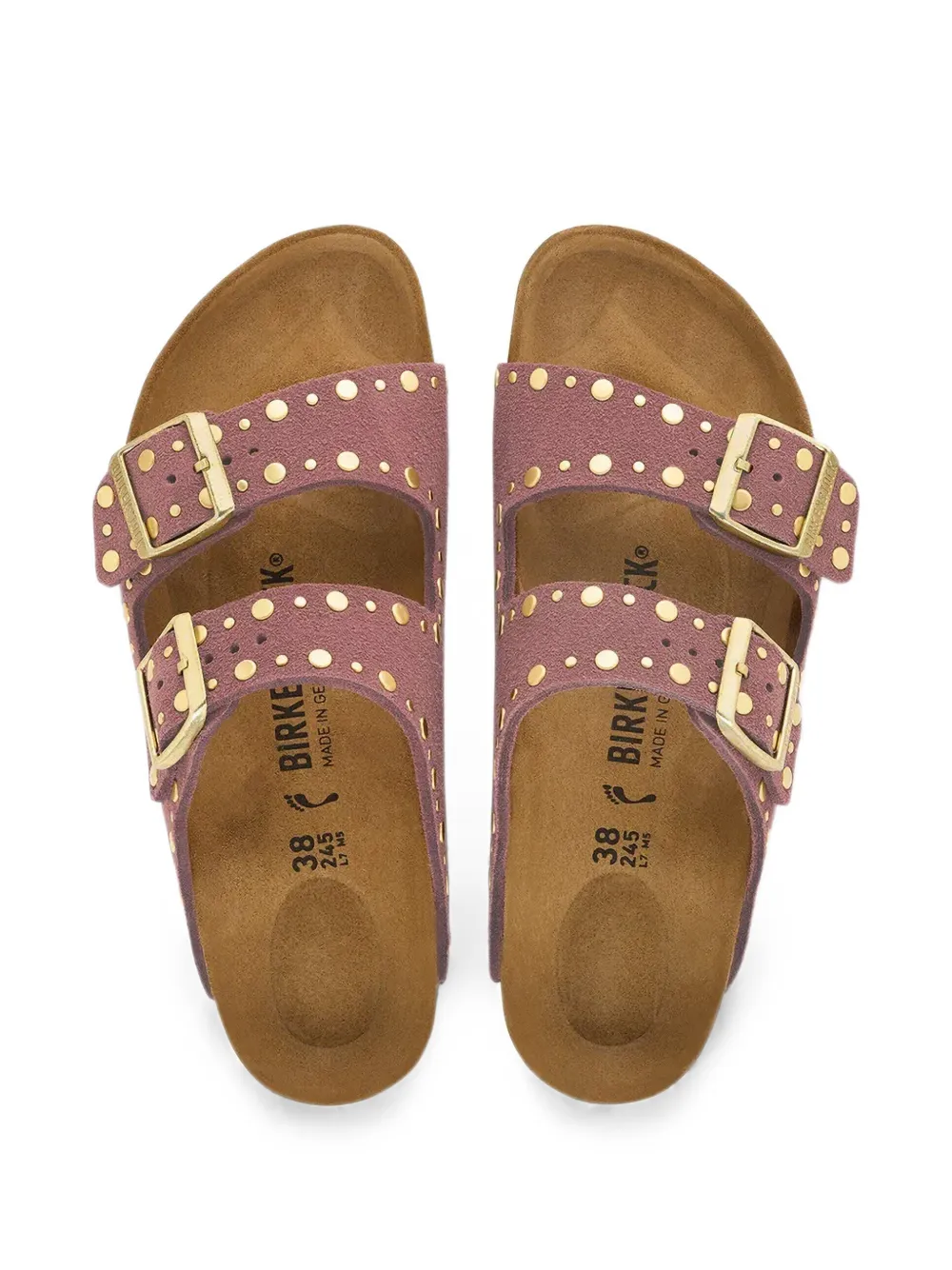 Birkenstock Arizona rivet sandals Roze