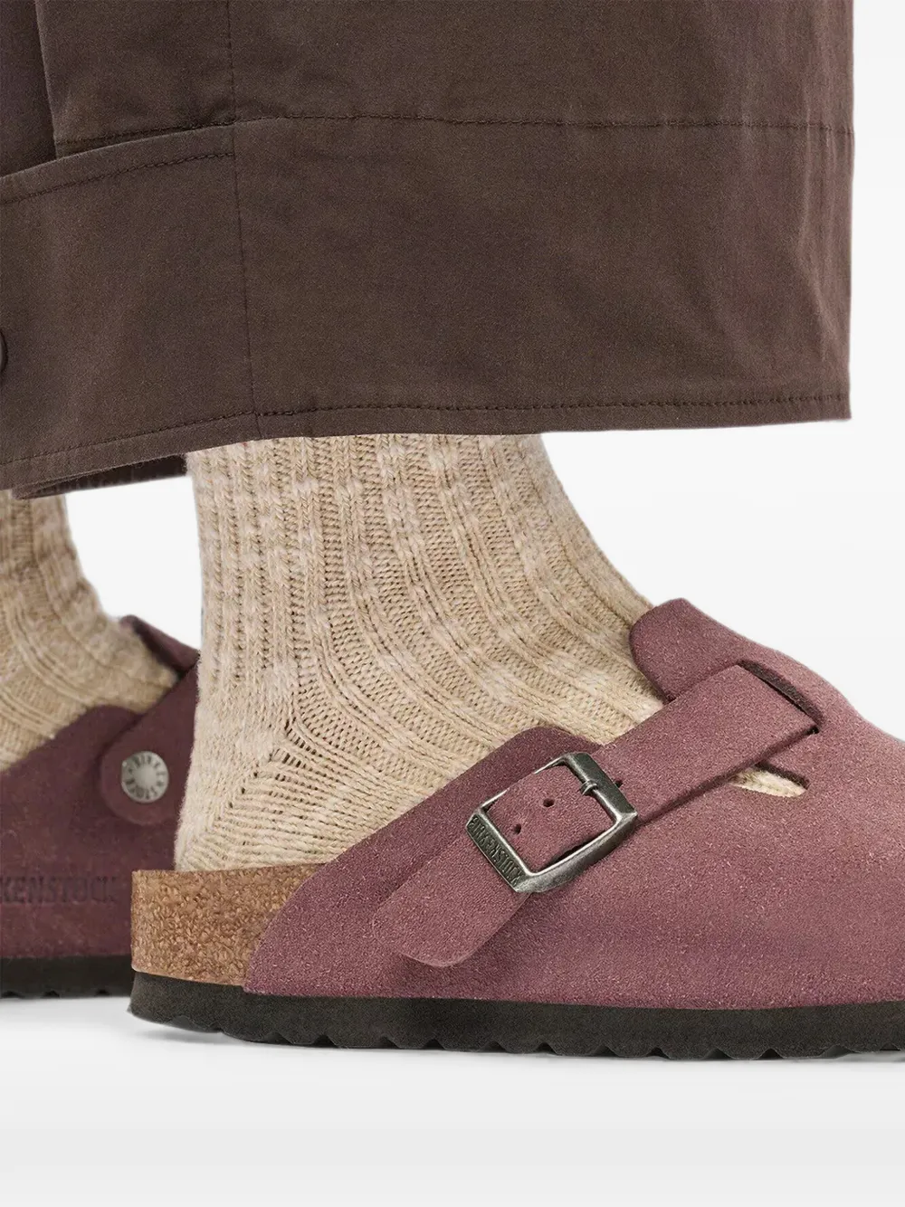 Birkenstock Boston buckle-fastening sandals Paars