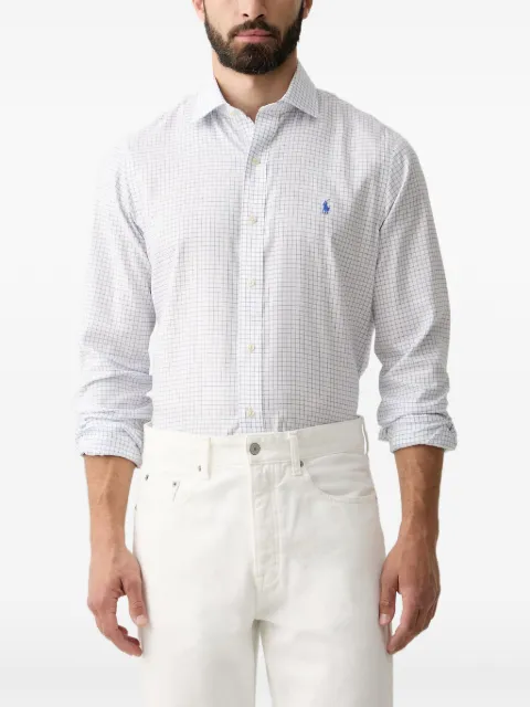 Polo Ralph Lauren check-print logo-embroidered shirt