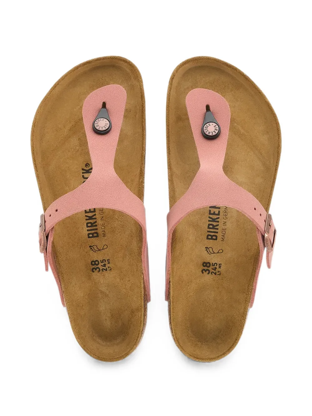 Birkenstock Gizeh buckle-fastening sandals Roze