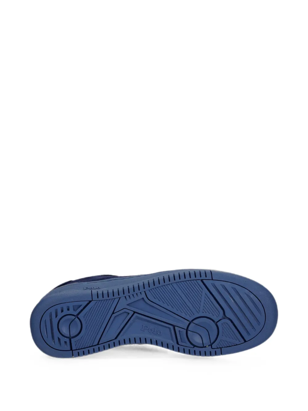 Polo Ralph Lauren Mastr Ct Rib logo-embroidered calf suede sneakers Blauw