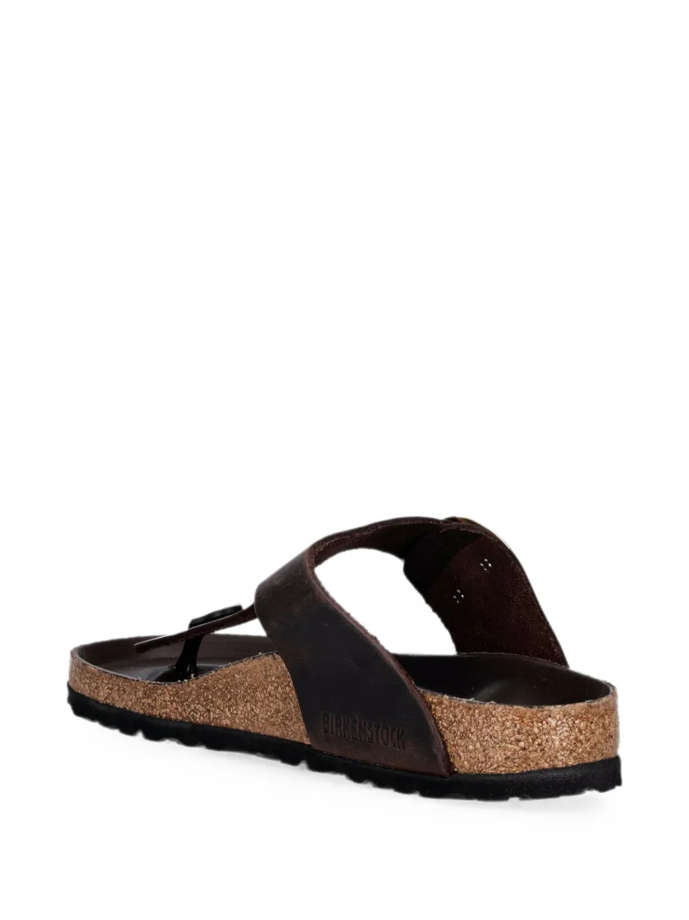 Birkenstock Gizeh Big Buckle leather sandals Bruin
