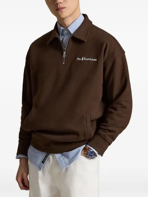 Polo Ralph Lauren logo-embroidered quarter-zip sweater