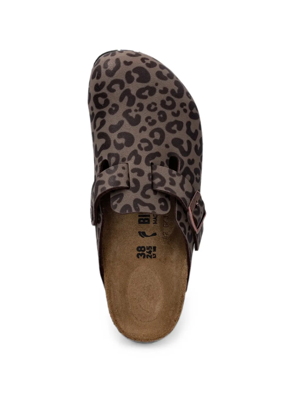 Birkenstock Kids leopard-print buckle-fastening sandals Bruin