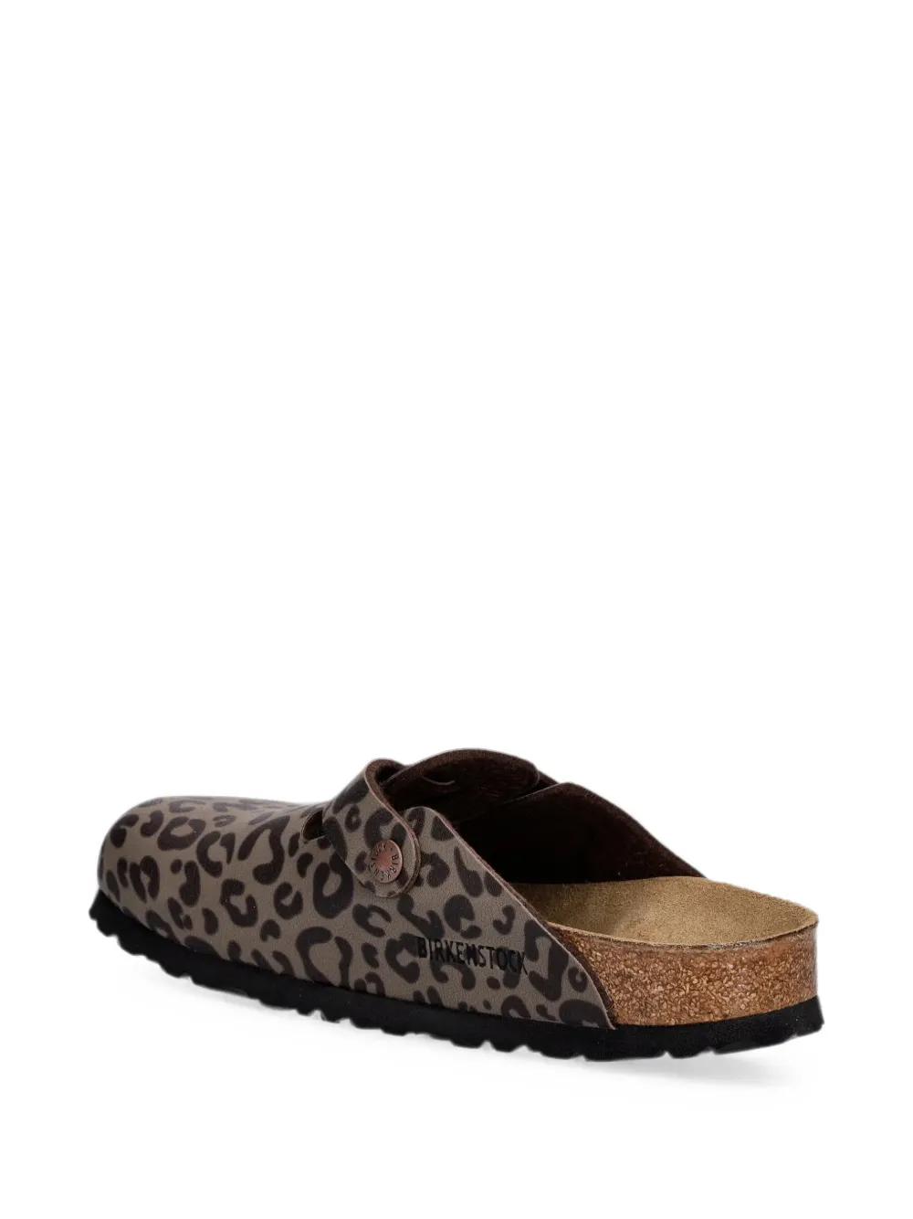 Birkenstock Kids leopard-print buckle-fastening sandals Bruin