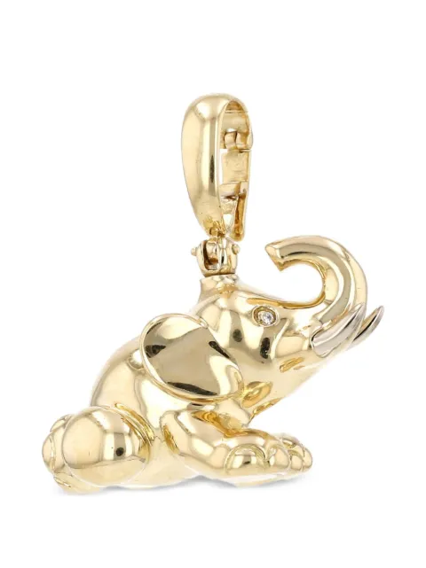 Fred 1980s diamond elephant pendant