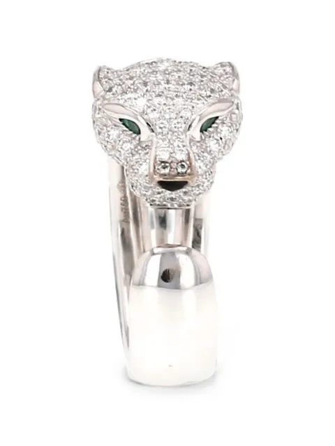 Cartier 2020s Panthère diamond and emerald ring