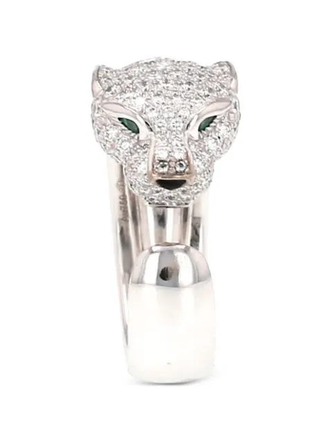 Cartier 2020s Panthère diamond and emerald ring