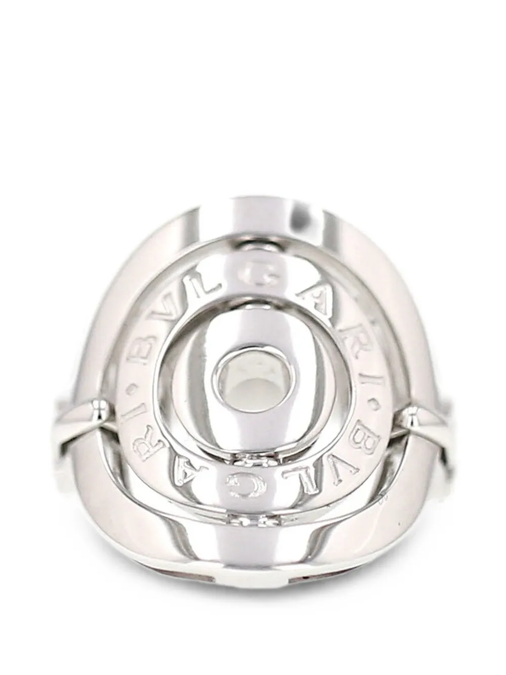 Bvlgari Pre-Owned 2010s Astrale engraved ring - Argento