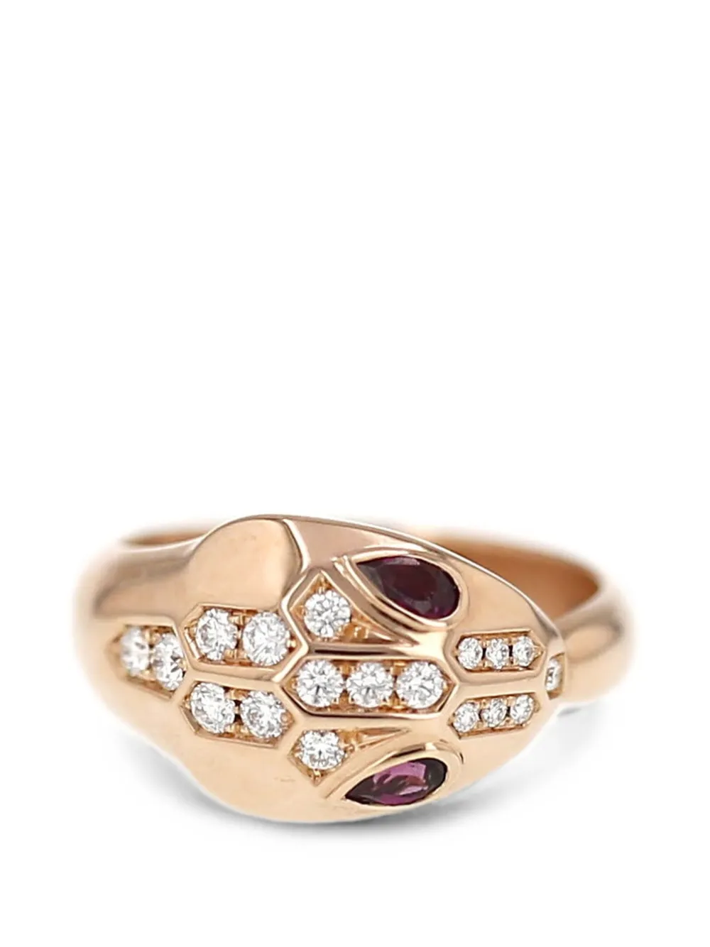 Bvlgari Pre-Owned 2020s Serpenti Seduttori ring - Rosa