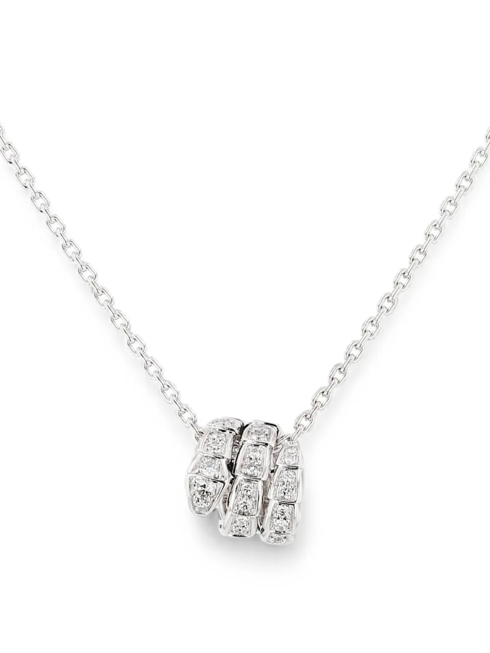 Bvlgari Pre-Owned 2020s Serpenti Viper diamond necklace - Argento