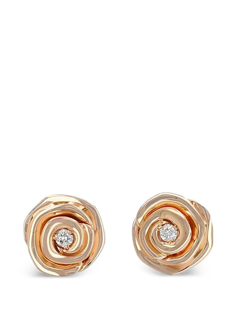 Christian Dior Pre-Owned 2022 Rose Dior Couture diamond earrings - Gold