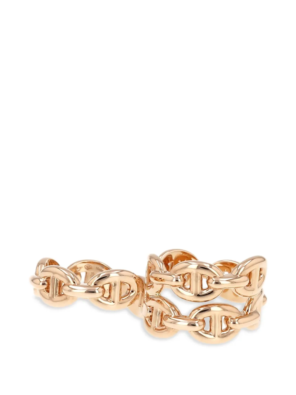 Hermès Pre-Owned 2020s Chaîne d'Ancre double ring - Rosa