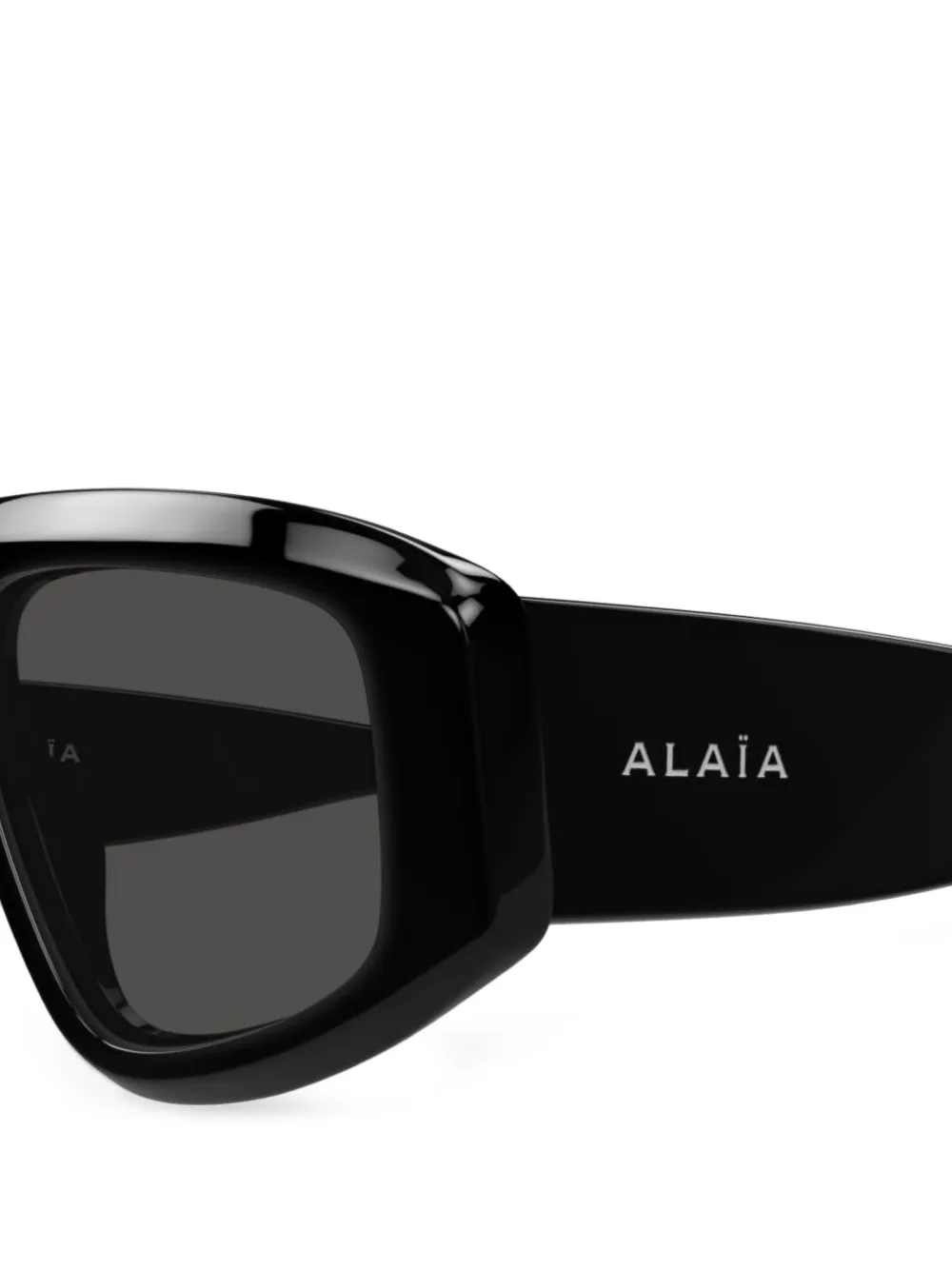 Alaia Eyewear Zonnebril met geometrisch montuur Zwart