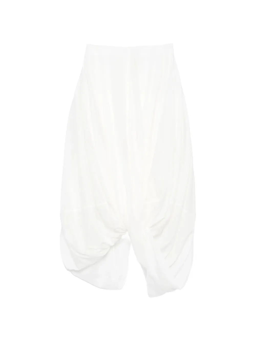 TOTEME asymmetric midi skirt - Weiß