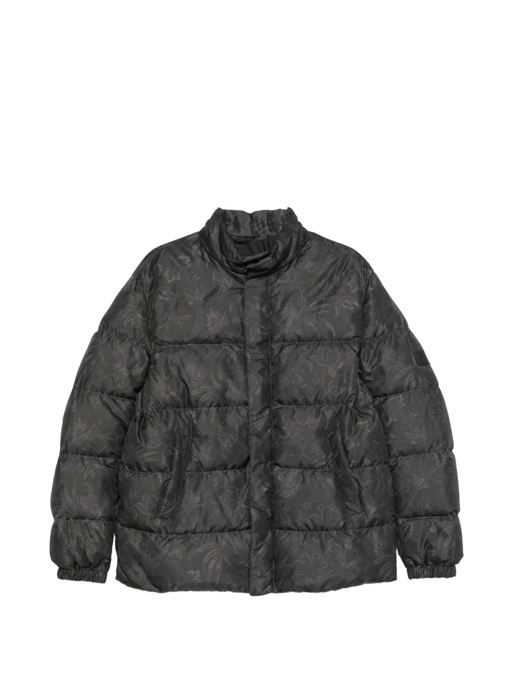 ETRO paisley-print puffer jacket - Nero