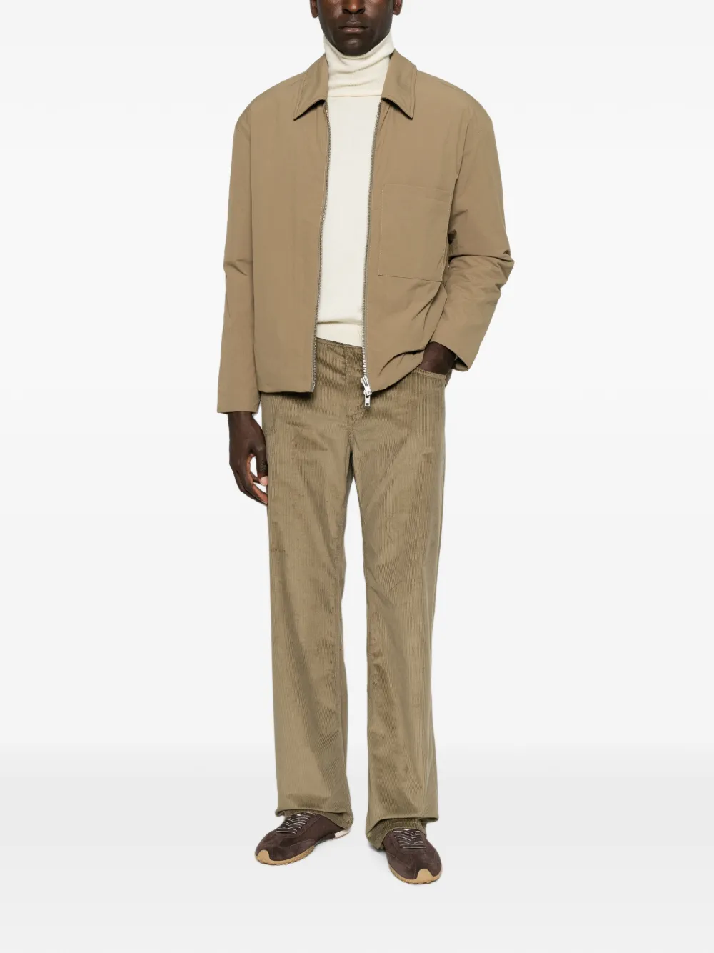 ETRO corduroy straight-leg trousers Bruin