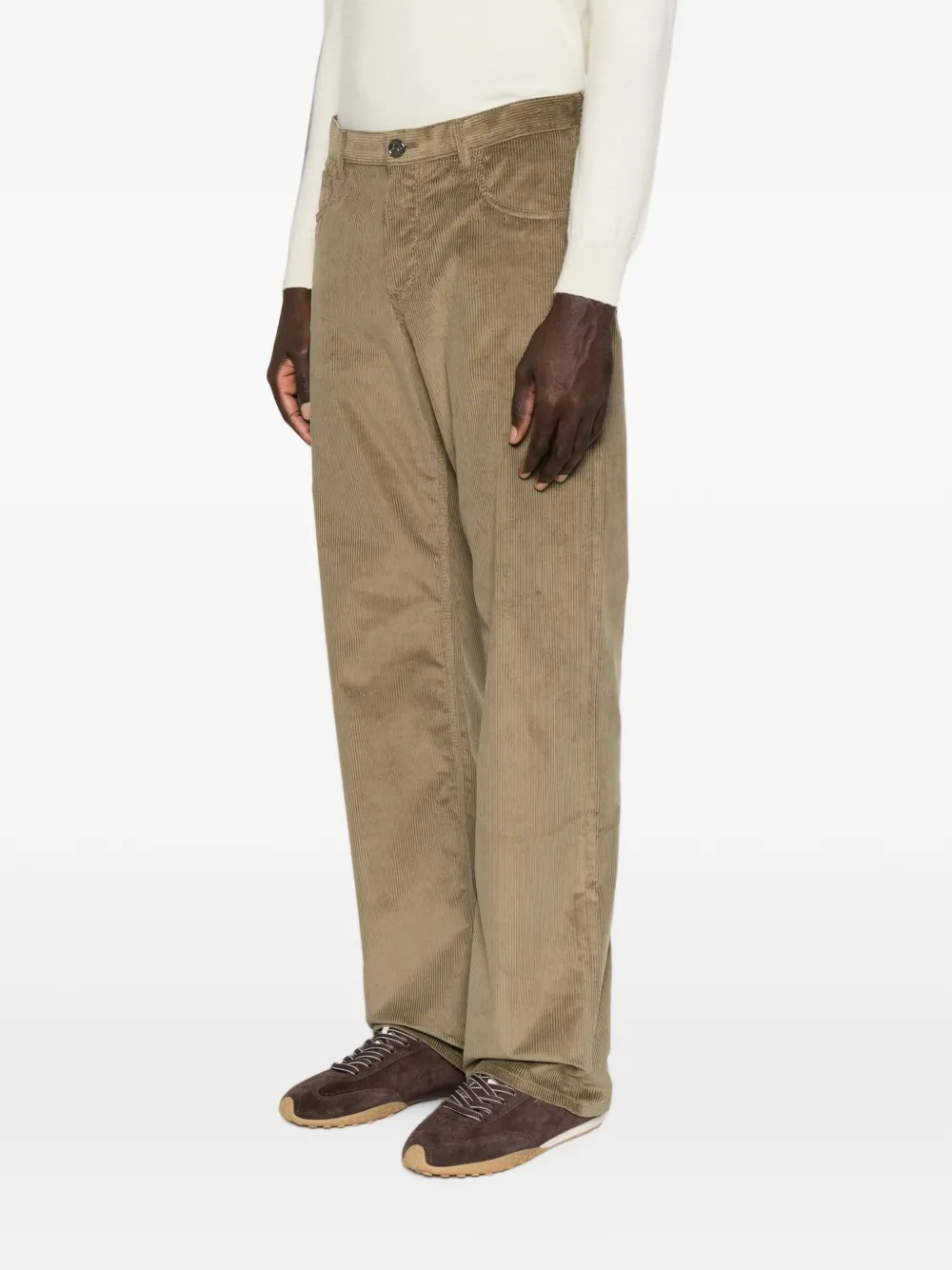 ETRO corduroy straight-leg trousers Bruin