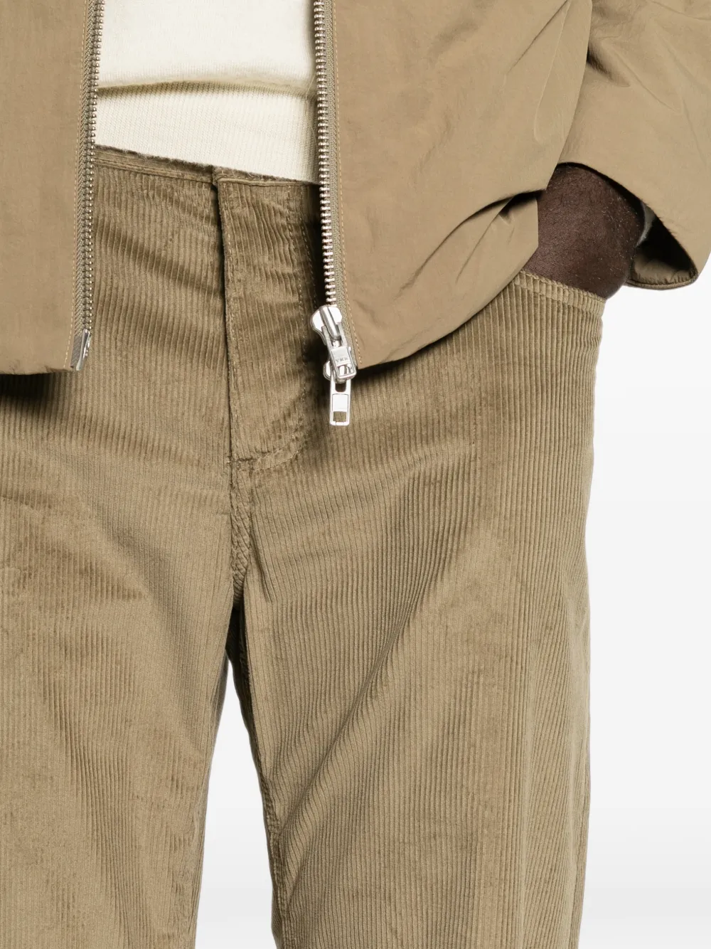 ETRO corduroy straight-leg trousers Bruin