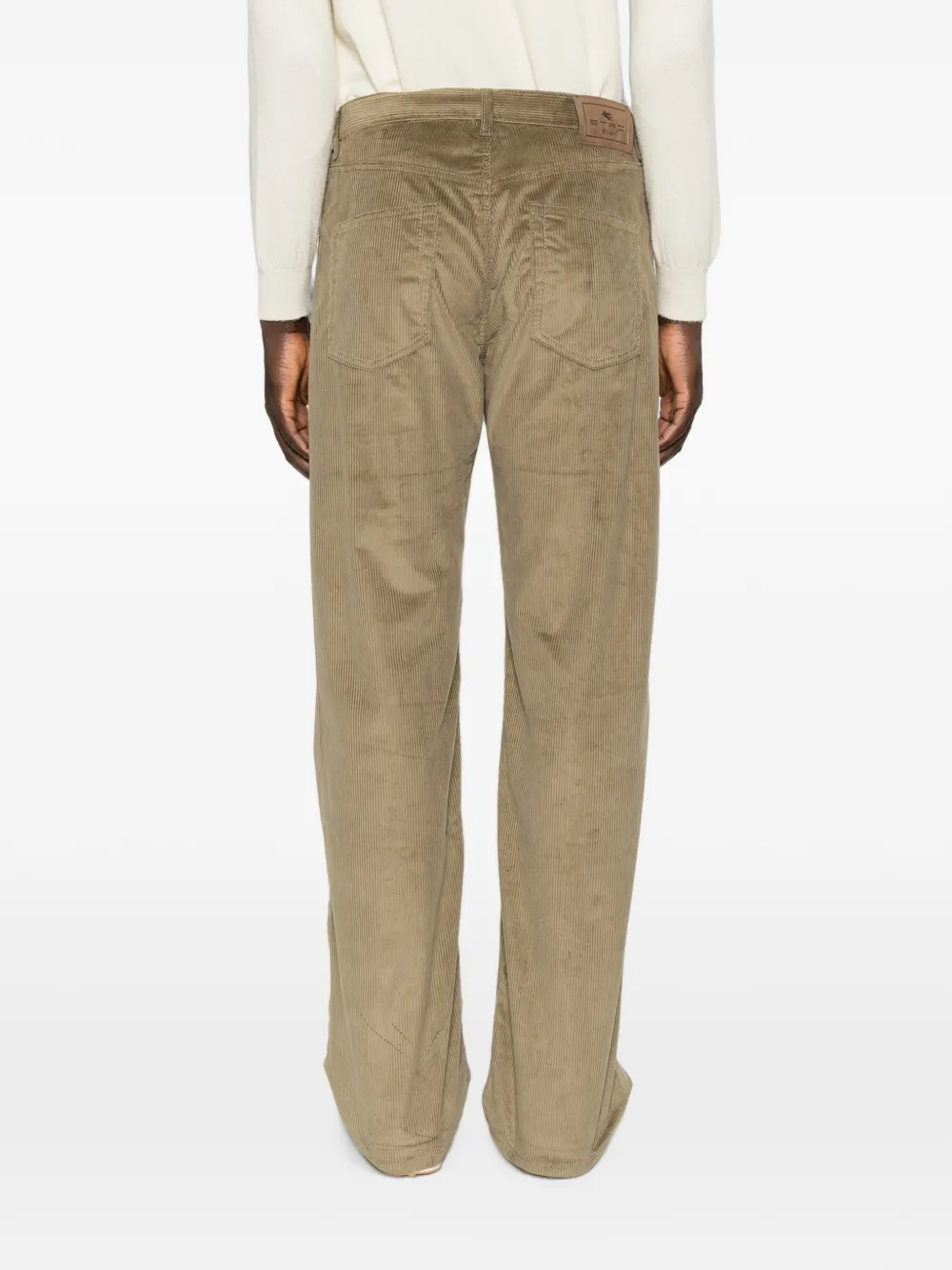 ETRO corduroy straight-leg trousers Bruin