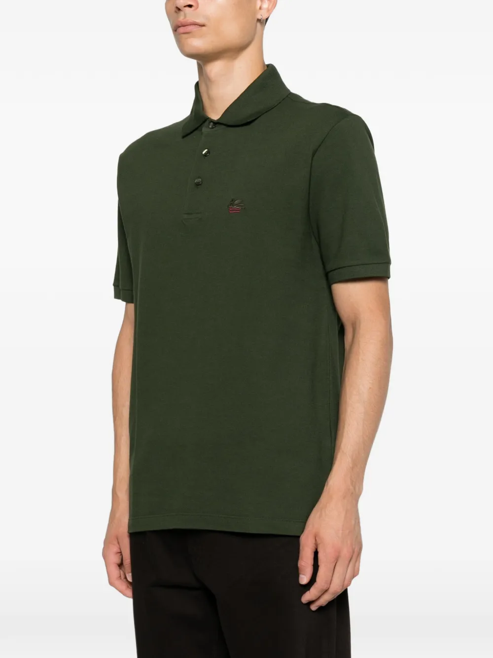 ETRO Poloshirt met geborduurd logo Groen