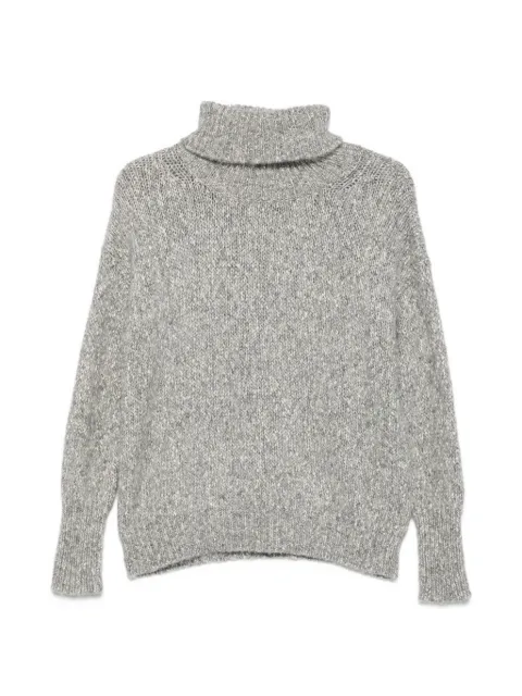 base roll-neck knitted sweater
