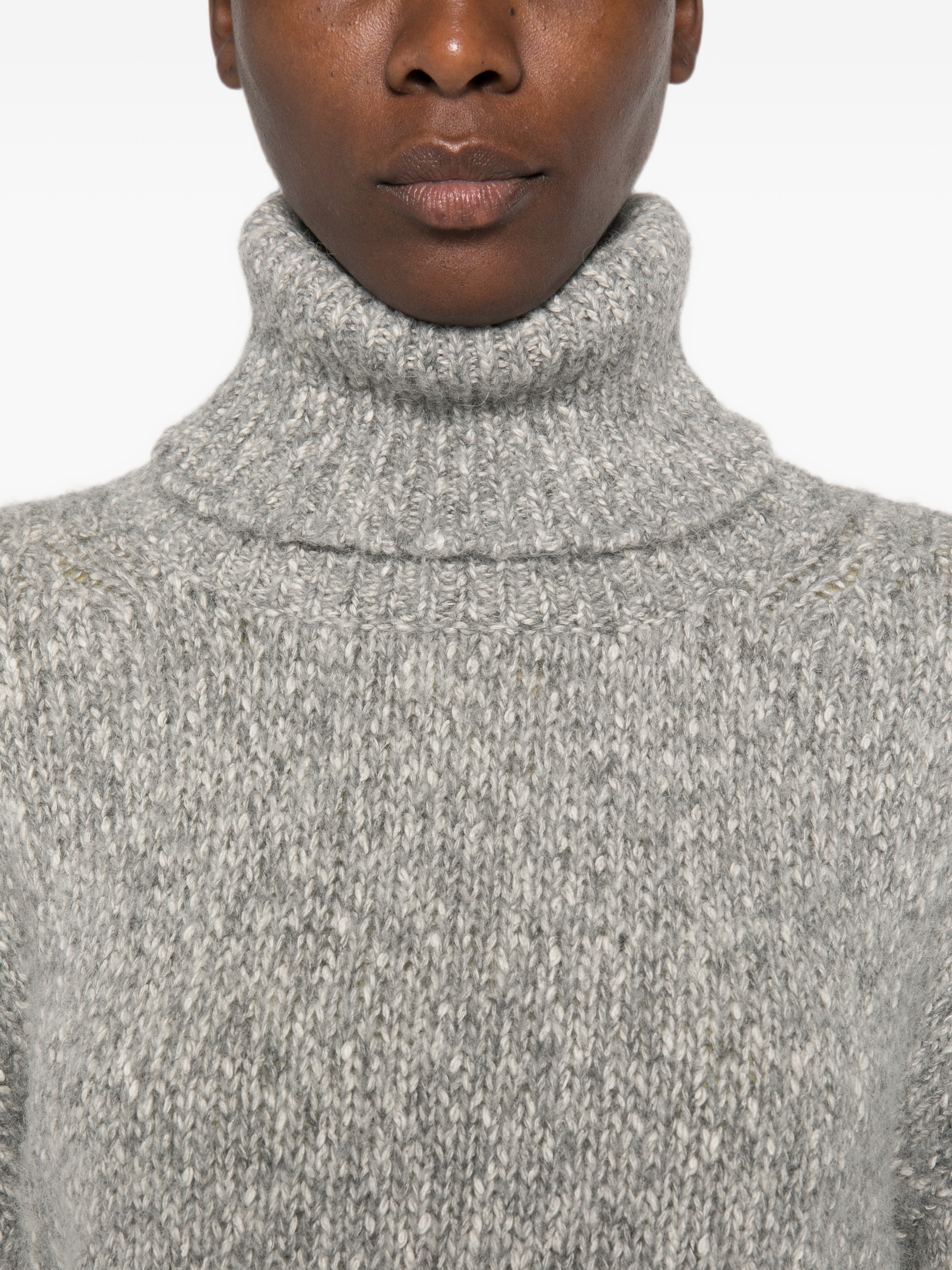 roll-neck knitted sweater — Image 4