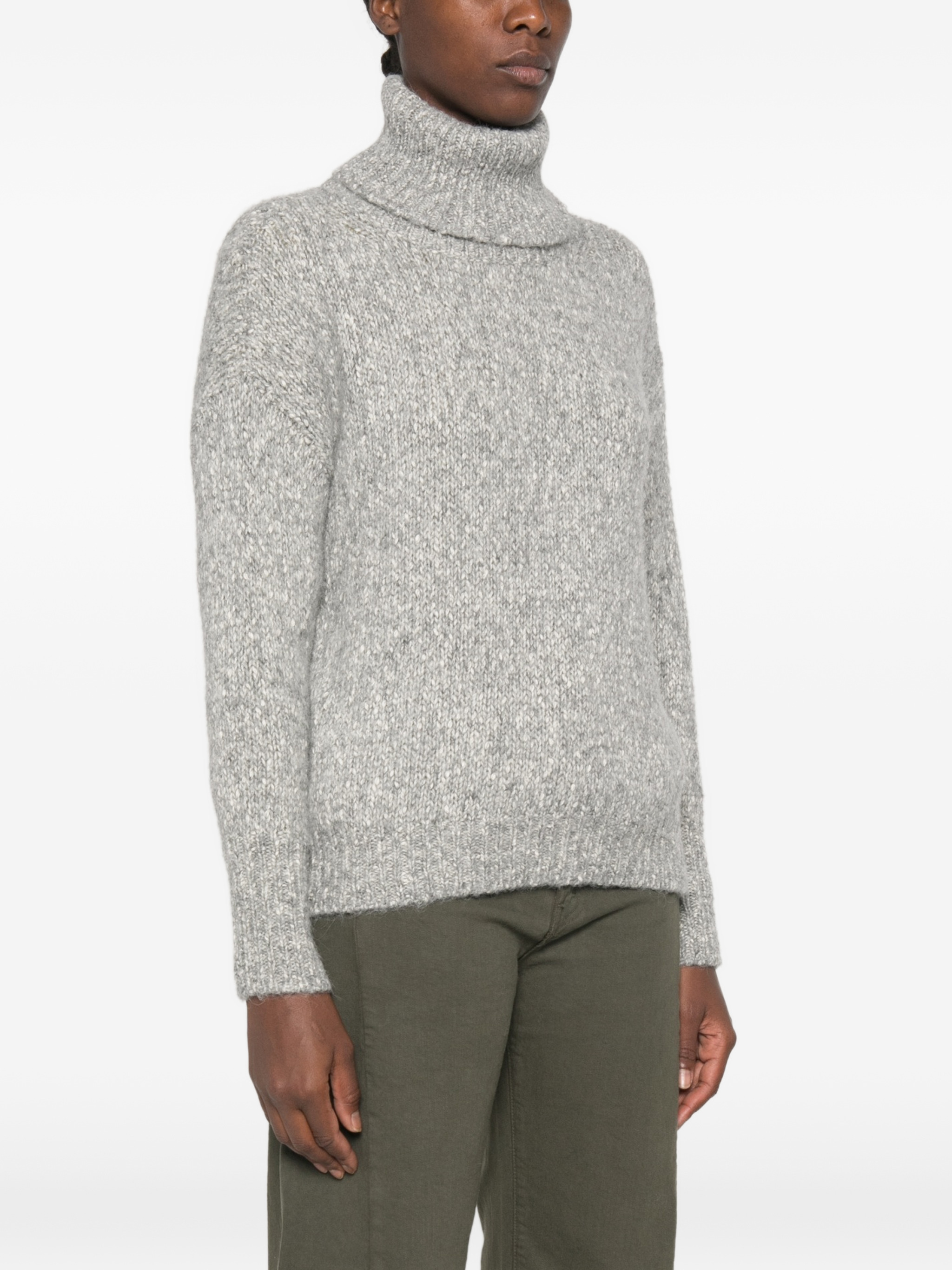 roll-neck knitted sweater — Image 5