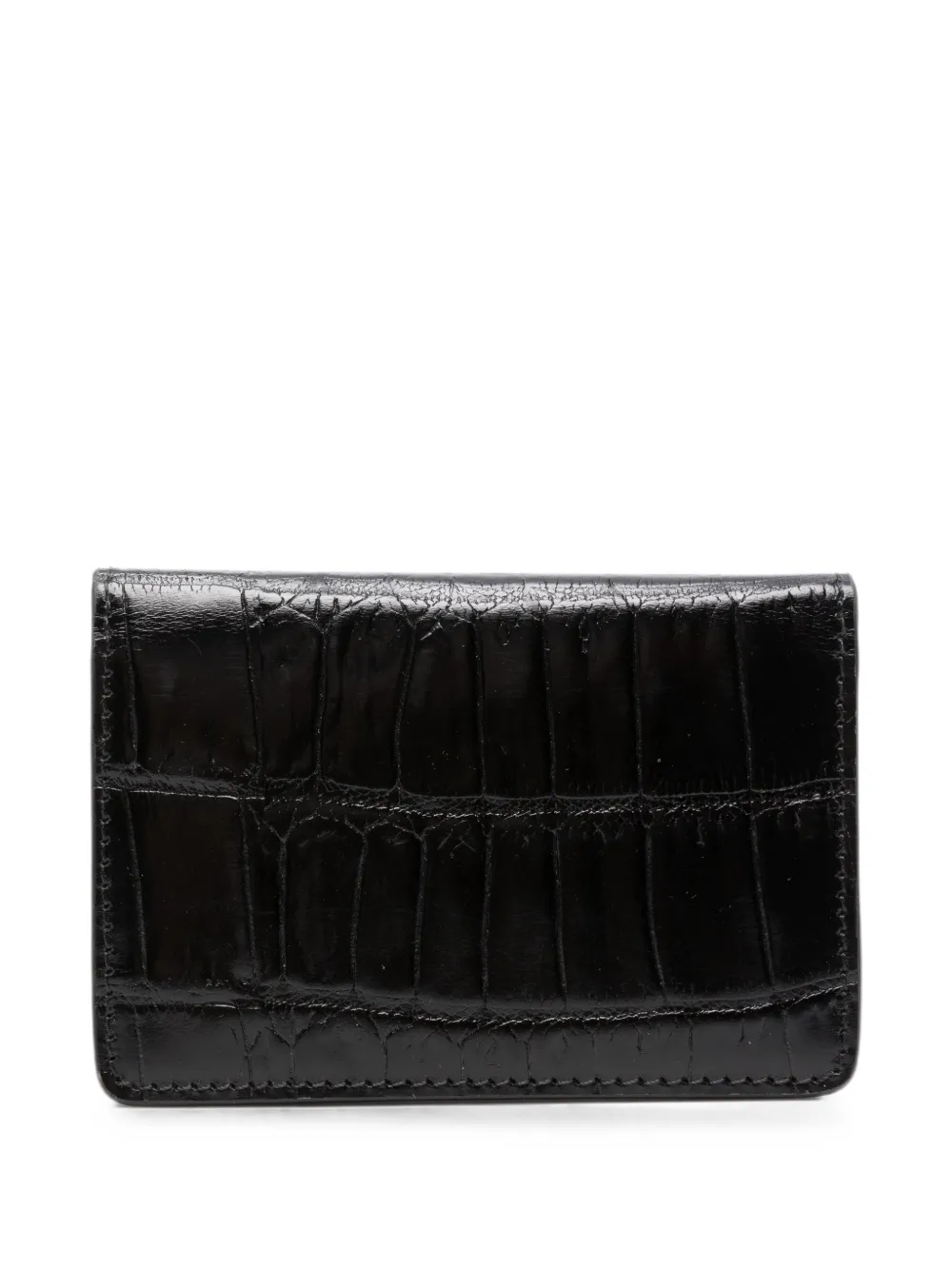 HIDESINS crocodile-effect cardholder - Schwarz