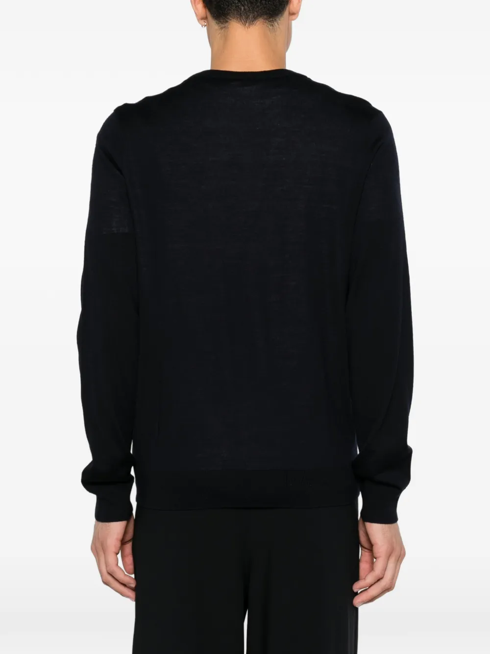 Paul Smith Trui met V-hals en lange mouwen Blauw