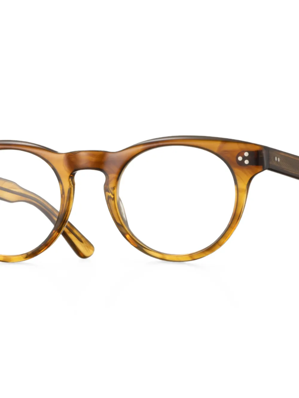 Eyevan7285 Luminous bril met rond montuur Bruin