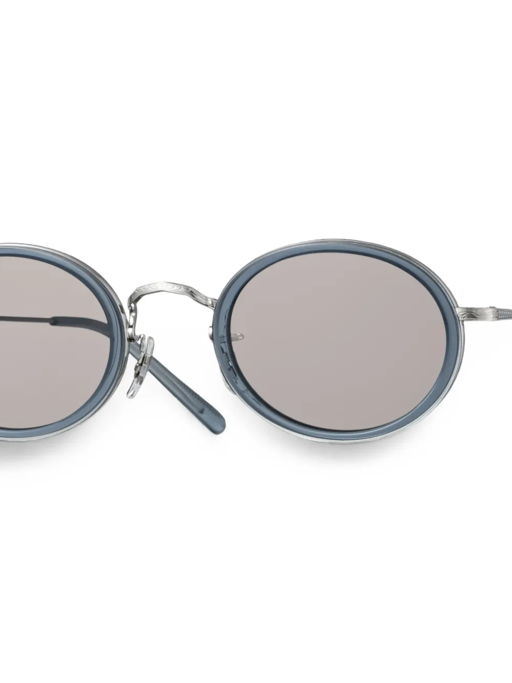 Eyevan7285 E-0516 zonnebril met rond montuur Grijs