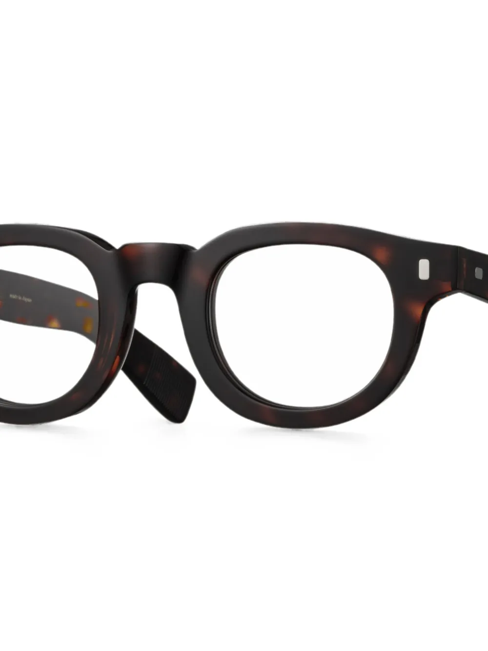 Eyevan7285 Zonnebril met rond montuur Bruin