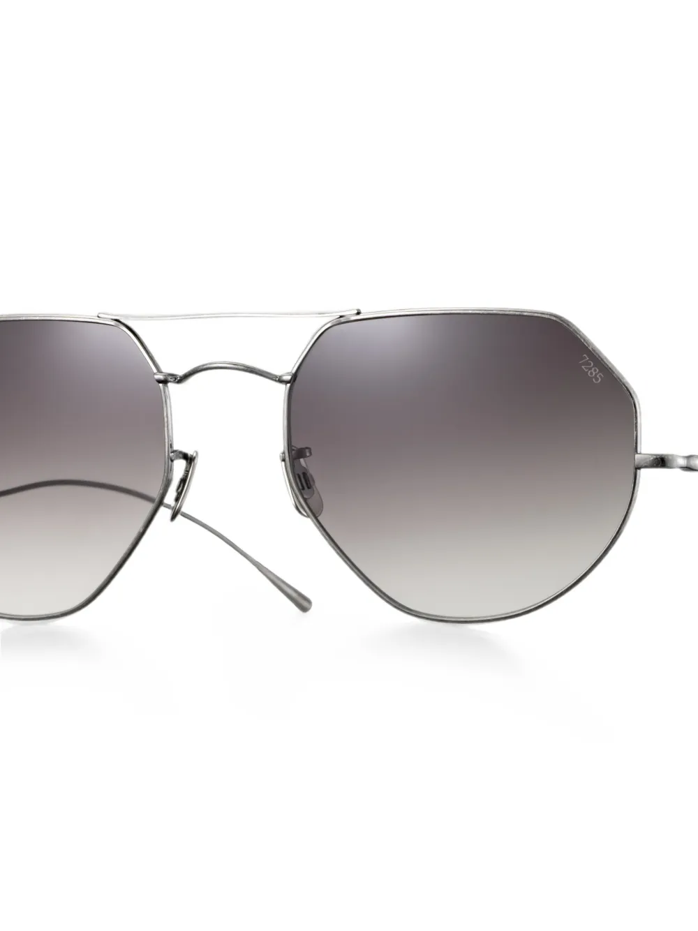 Eyevan7285 1007 zonnebril met geometrisch montuur Zilver